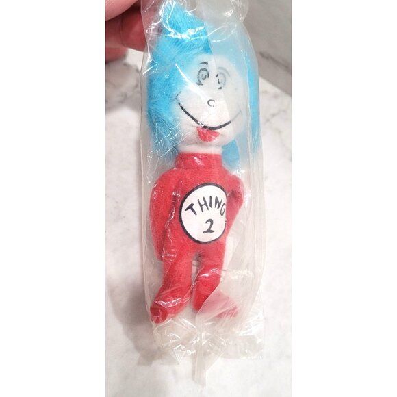 Vintage Kelloggs Dr. Seuss Cat In The Hat Thing 2 Plush 4.5" Toy Collectible - Picture 1 of 4